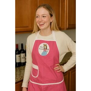 Wine Princess Apron Novelty Kitchen Apron with‎ Pocket Adult Size